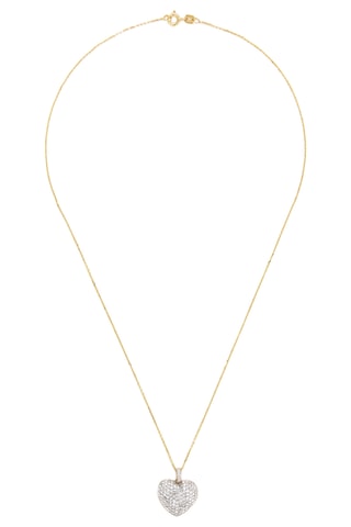 Ketting Love 
Geelgoud en Diamanten