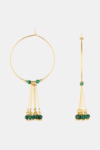 Boucles d’oreilles - Malachites