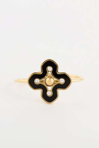 Bague - Doré et blanc