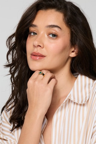 Bague - Nacre et malachite