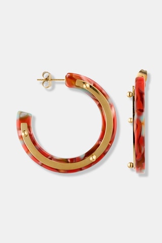 Créoles - Doré et rouge