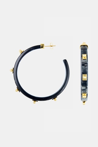 Créoles - Noir et doré