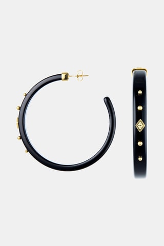 Créoles - Noir et doré