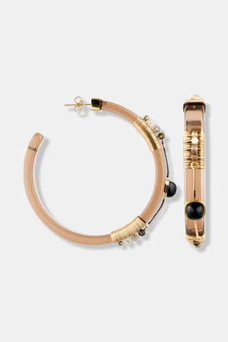 Créoles - Marron et doré