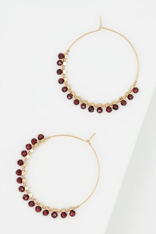 Boucles d'oreilles Grenats