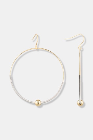 Boucles d'oreilles - Doré et argenté