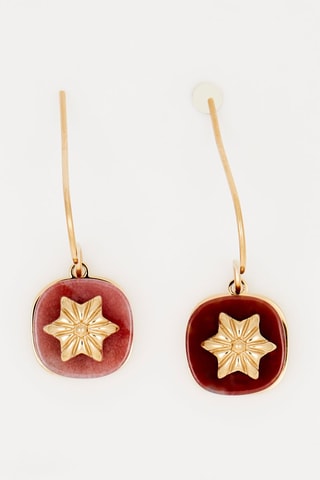 Boucles d'oreilles Rouge