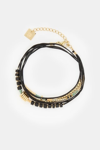 Bracelet multi tours - Noir