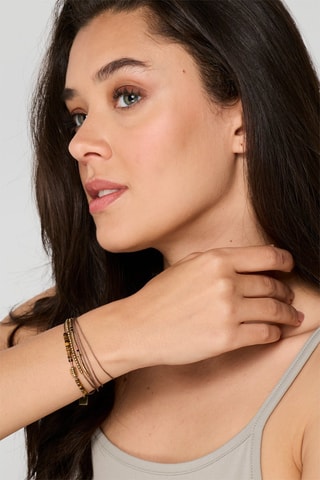 Bracelet multi tours - Marron