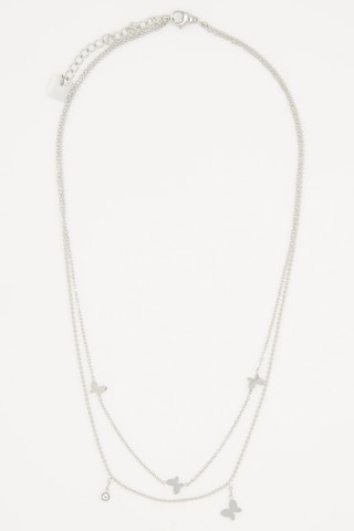 Collier multi-rangs - Argenté