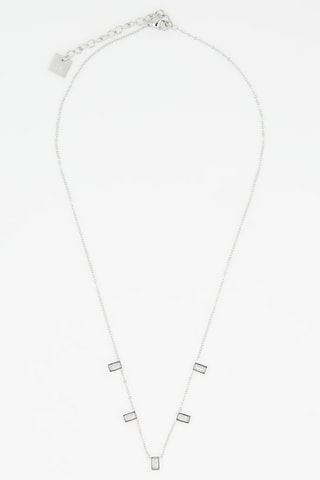 Collier - Argenté et blanc