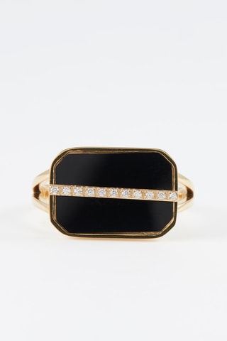 Bague - Doré et noir