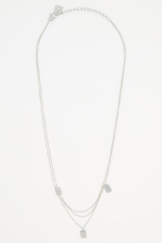 Collier multi-rangs - Argenté