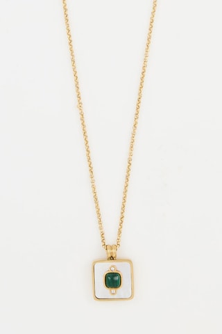 Collier Mula - Nacre et malachite