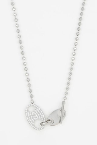 Collier - Argenté et blanc