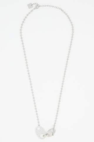 Collier - Argenté et blanc