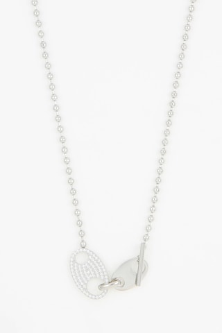 Collier - Argenté et blanc