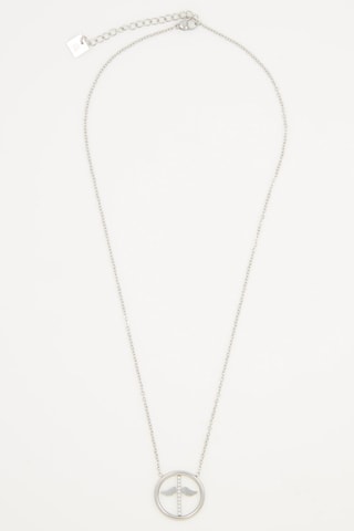 Collier - Argenté et blanc