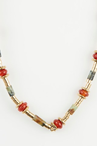 Collier Doré et rouge