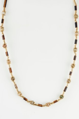 Collier Doré et rouge