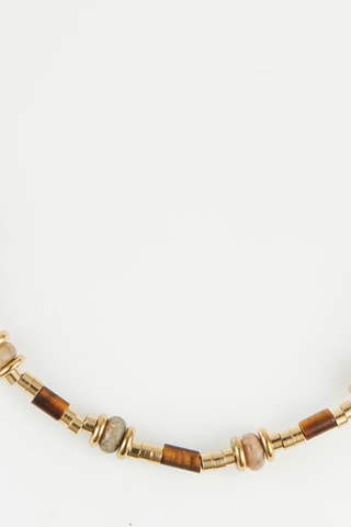 Collier Doré et rouge