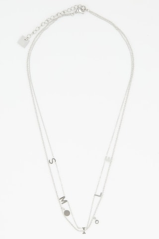 Collier multi-rangs - Argenté