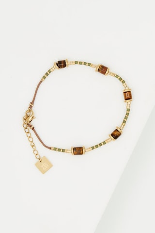 Bracelet Doré et marron