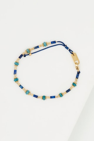 Bracelet Doré et bleu
