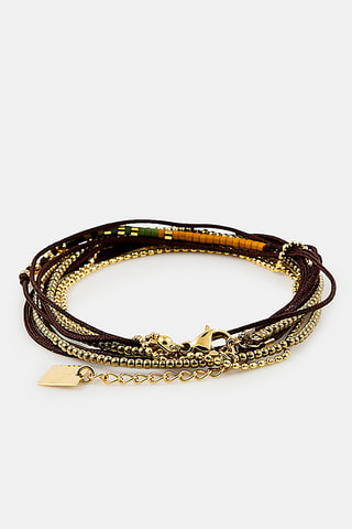 Bracelet - Marron et doré