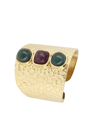 Bague - Apatites et améthyste