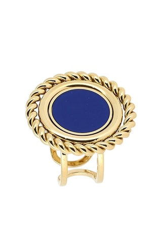Bague - Doré et bleu roi