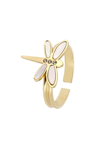 Bague Libellule - Nacre
