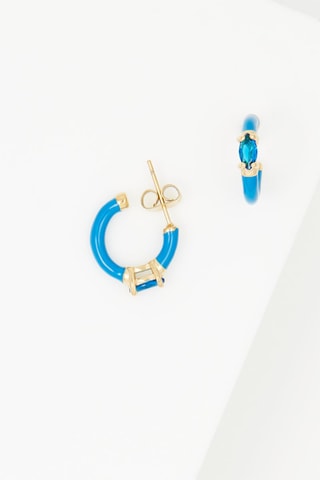 Créoles Bleu et doré