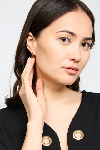 Créoles Rouge et doré