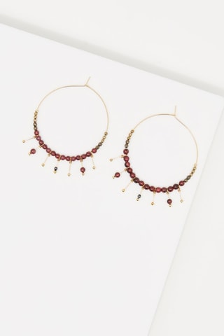 Créoles Hématites et grenat