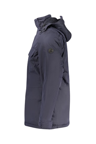 Parca com capuz - Azul-marinho