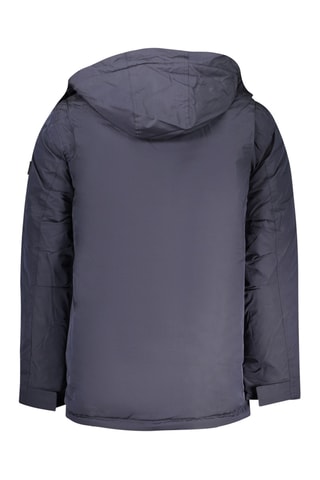 Parca com capuz - Azul-marinho