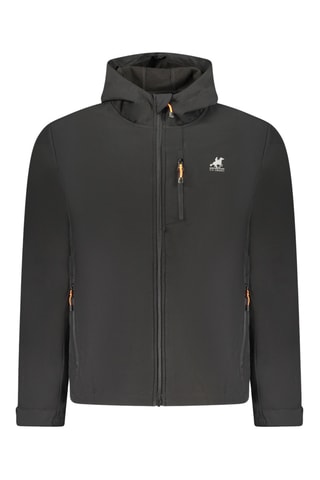 Casaco com capuz Softshell - Preto e branco