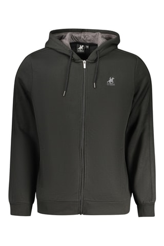 Sweat com capuz - Preto e cinzento-claro