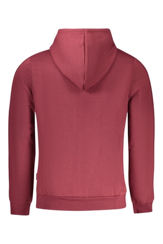 Sweat com capuz - Bordô e cinzento