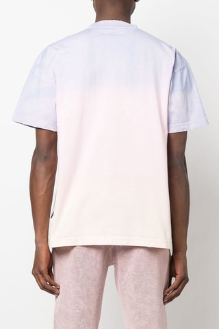 T-shirt tie and dye - Rose poudré et violet