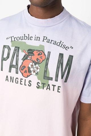 T-shirt tie and dye - Rose poudré et violet