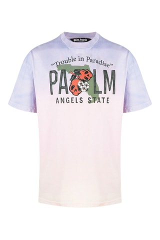 T-shirt tie and dye - Rose poudré et violet