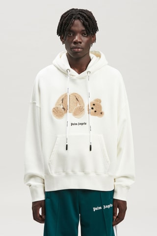 Sweat à capuche en laine - Blanc