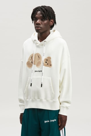 Sweat à capuche en laine - Blanc