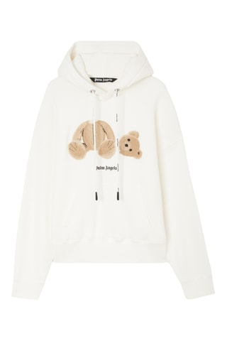 Sweat à capuche en laine - Blanc