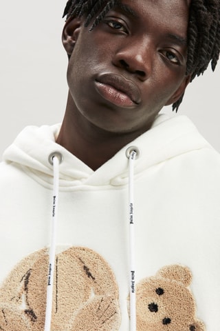 Sweat à capuche en laine - Blanc