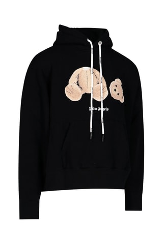 Sweat à capuche en laine - Noir