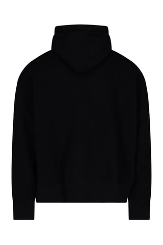 Sweat à capuche en laine - Noir