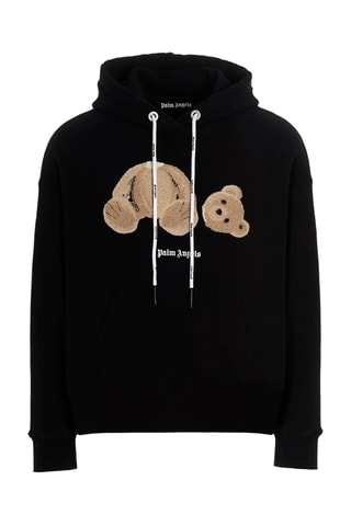 Sweat à capuche en laine - Noir